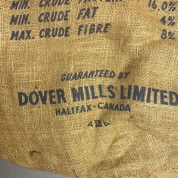 Vintage Dover Wheat Shorts Burlap Sack - Picture 4 of 7